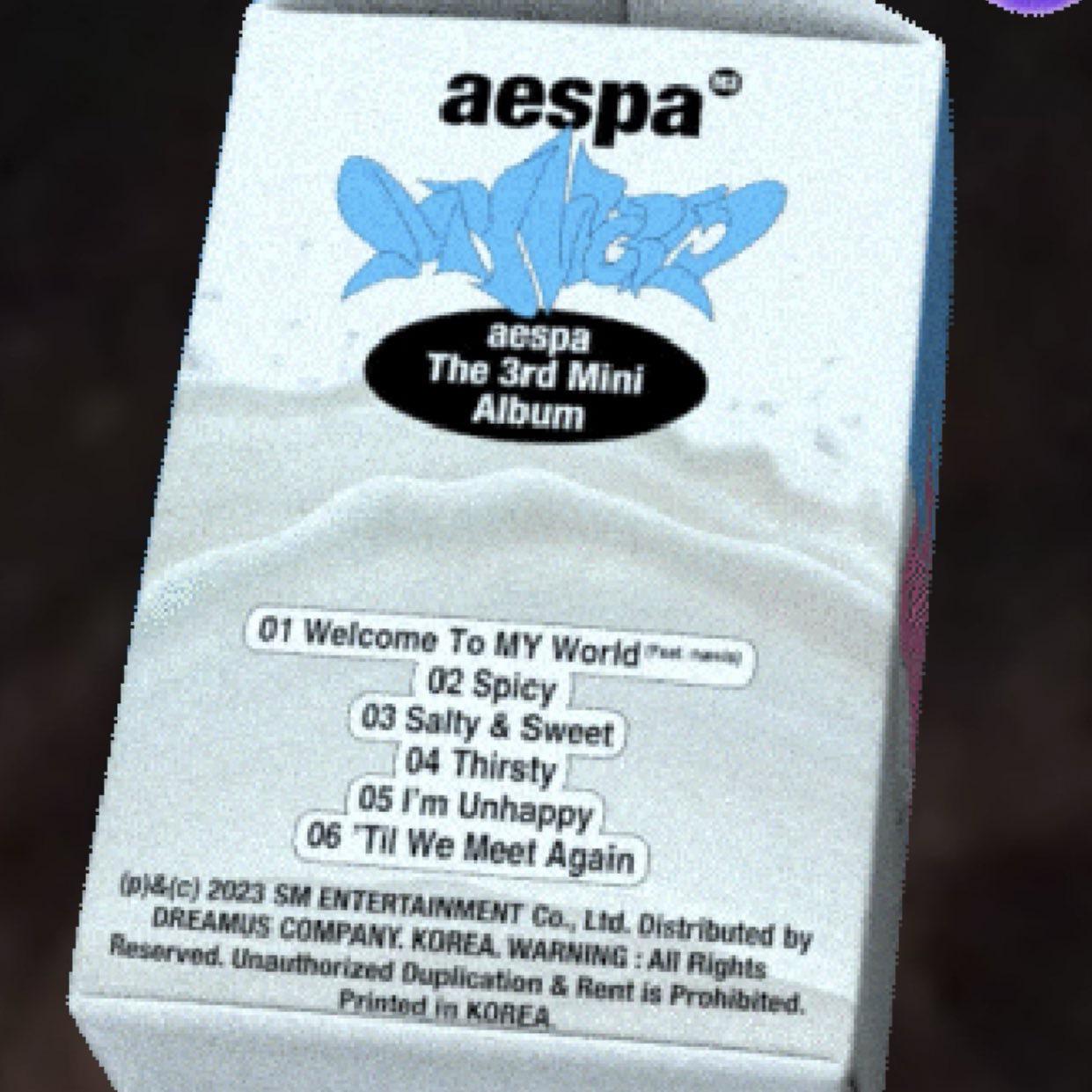 230425 aespa - MY WORLD (Tracklist)