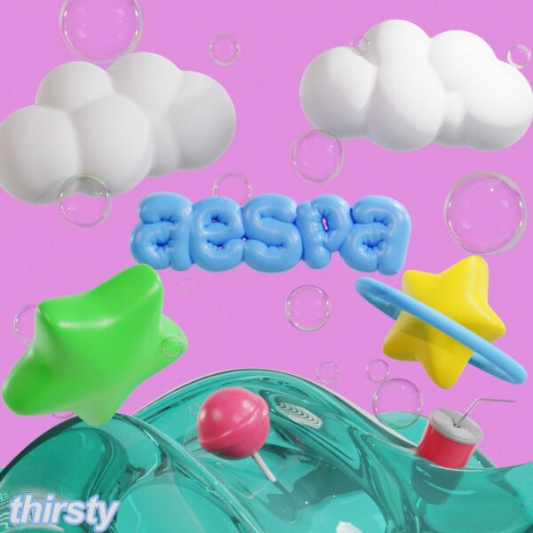 In love with their new comeback and especially "Thirsty" so i made a mockup song artwork for it ⭐️