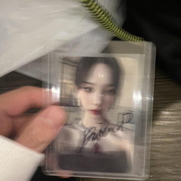 Karina signed my photocard in Atl