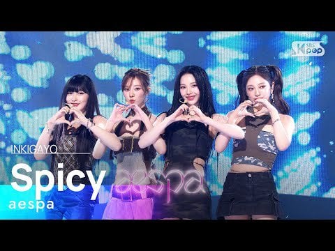 230521 aespa - Spicy @ SBS Inkigayo