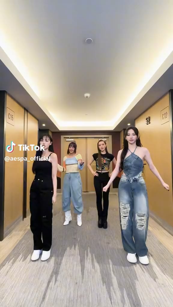230819 aespa TikTok Update - #BetterThingsChallenge with Karina & Giselle (feat. XG Chisa & Juria)