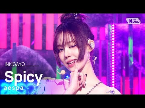 230514 aespa - Spicy @ SBS Inkigayo
