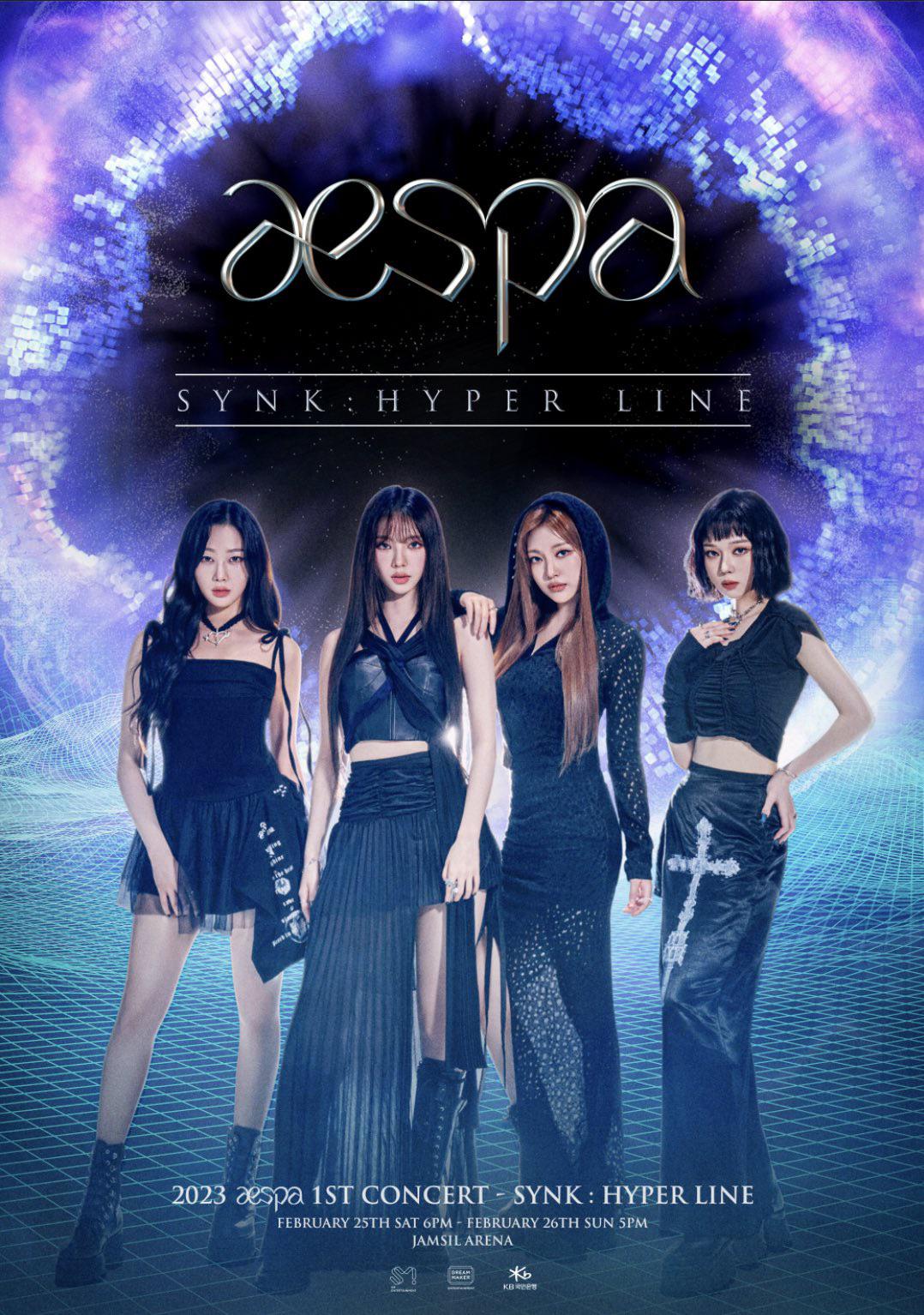 230120 aespa - SYNK: HYPER LINE (1st Concert Teaser Poster)