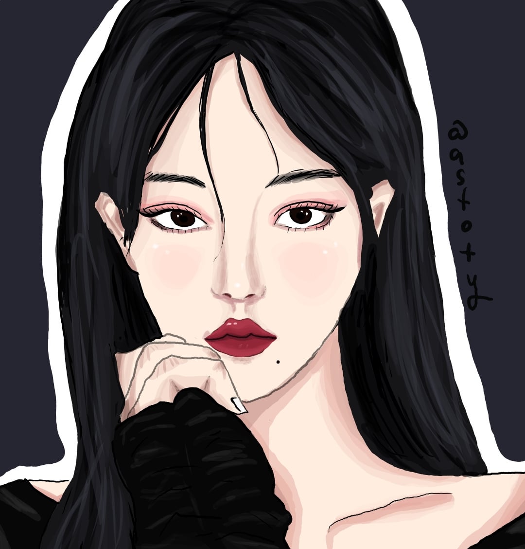 i did a drawing of karina!!