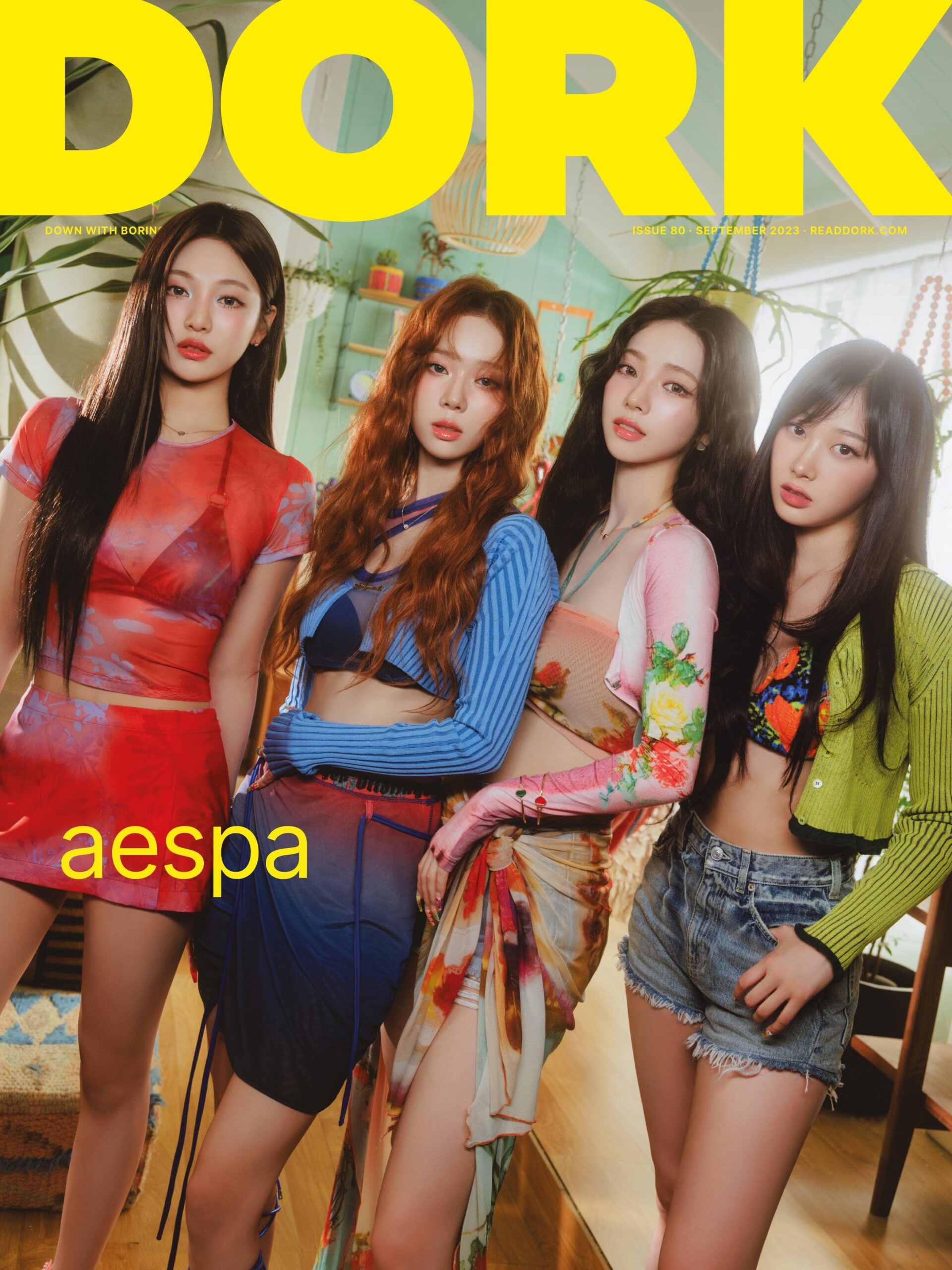 230811 aespa will appear on the cover of Dork Magazine's September 2023 Issue