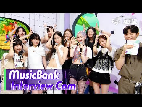 230519 aespa - Interview Cam with LE SSERAFIM @ Music Bank