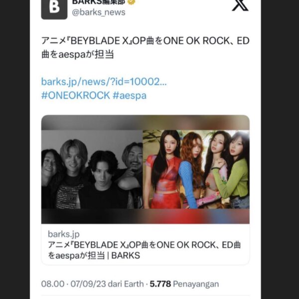 Aespa and OneOkRock to join for Beyblade X tokyo anime series soundtrack (series releasing 6 oct)