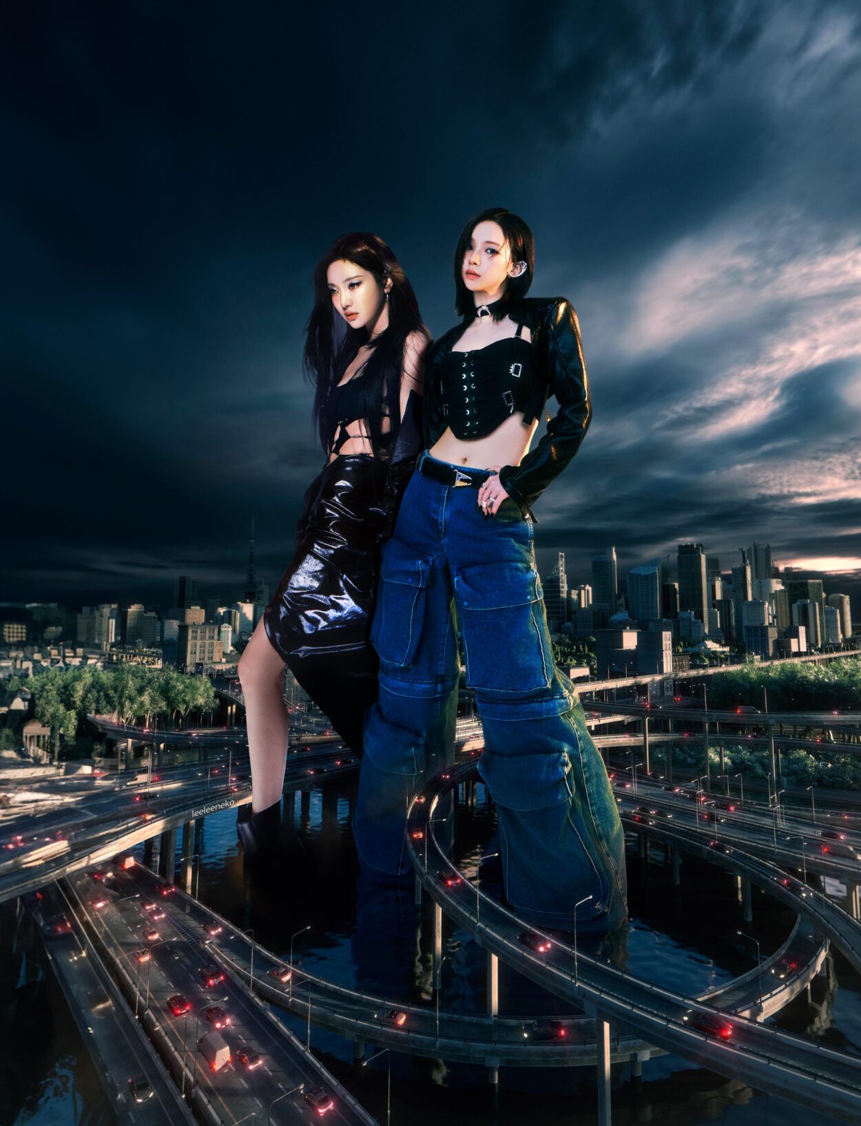 I merged Karina's and NingNing's teaser pictures into one