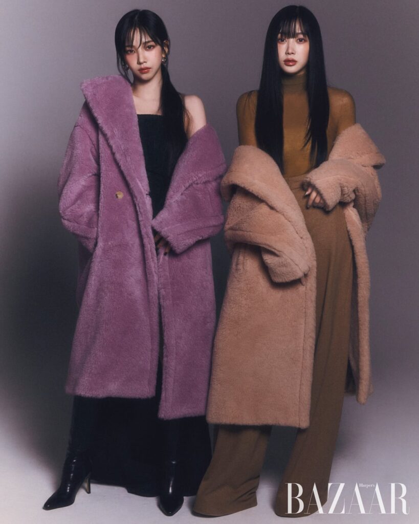 231019 aespa Twitter Update - Harper's BAZAAR Korea With KARINA & GISELLE 🧸❄️