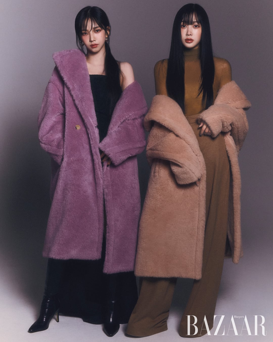 231019 aespa Twitter Update - Harper's BAZAAR Korea With KARINA & GISELLE 🧸❄️