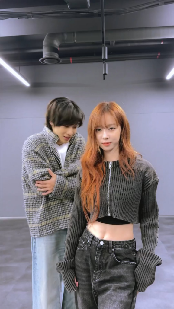 231111 aespa TikTok Update with Winter - Drama Challenge with Taemin