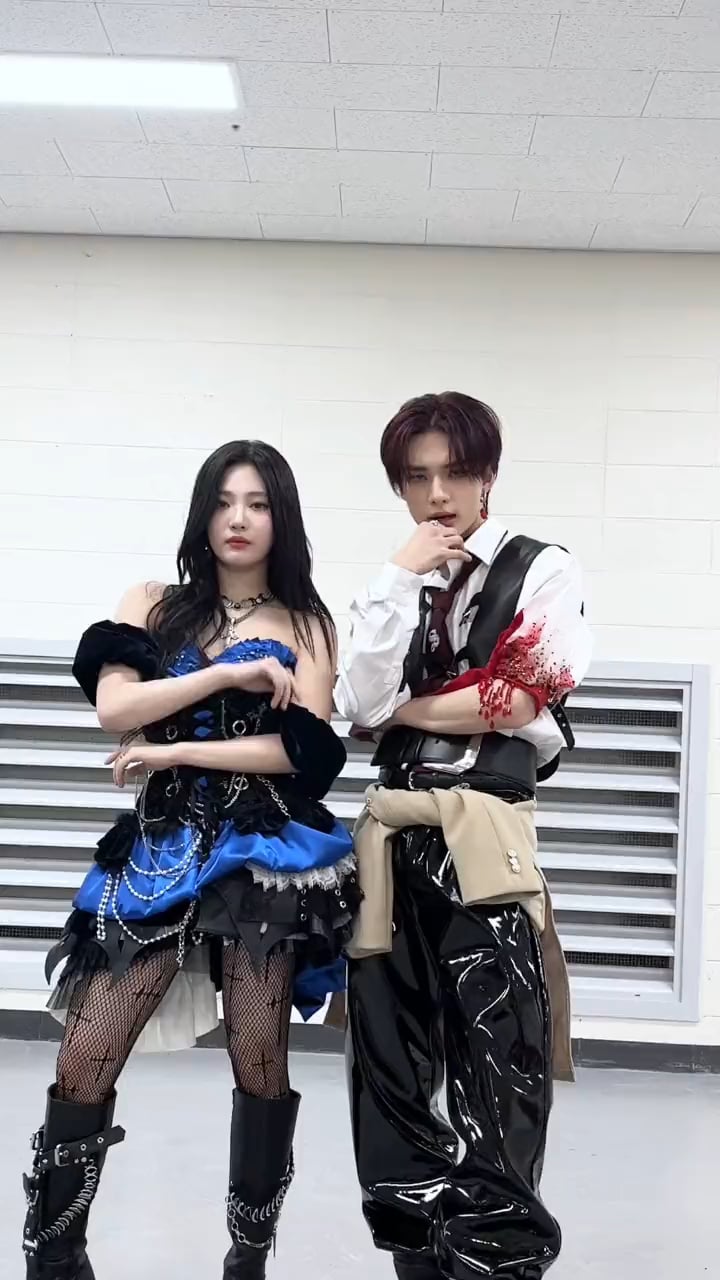 231229 Stray Kids TikTok Update with Ningning - LALALALA Dance Challenge with Hyunjin