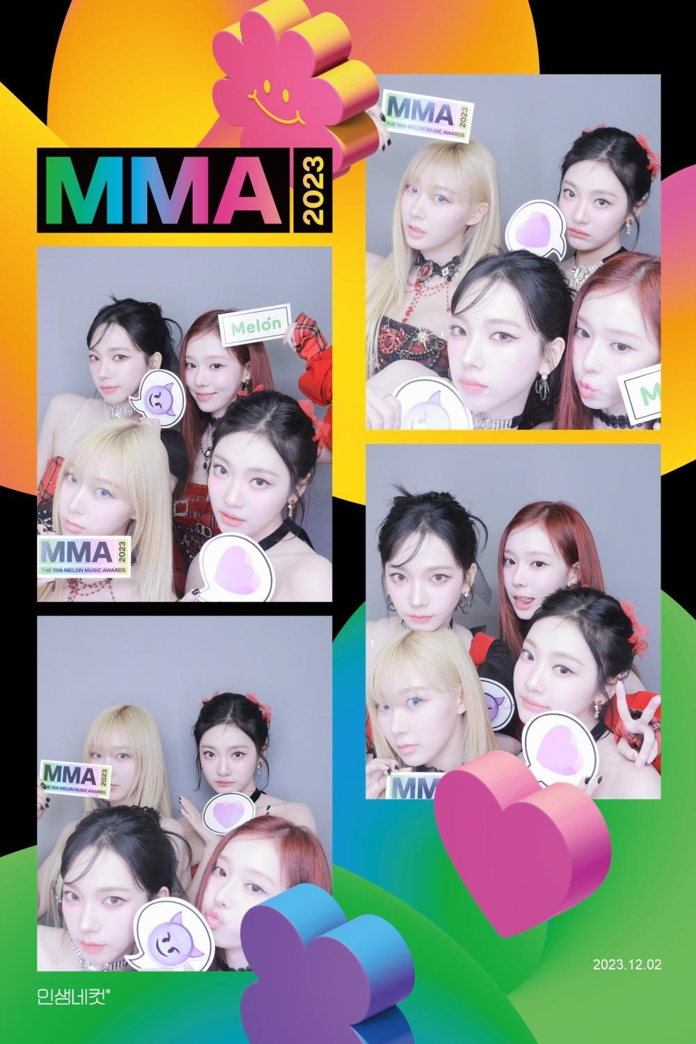 231207 Melon Twitter Update With aespa - 2023 Melon Music Awards Four Cuts Photo