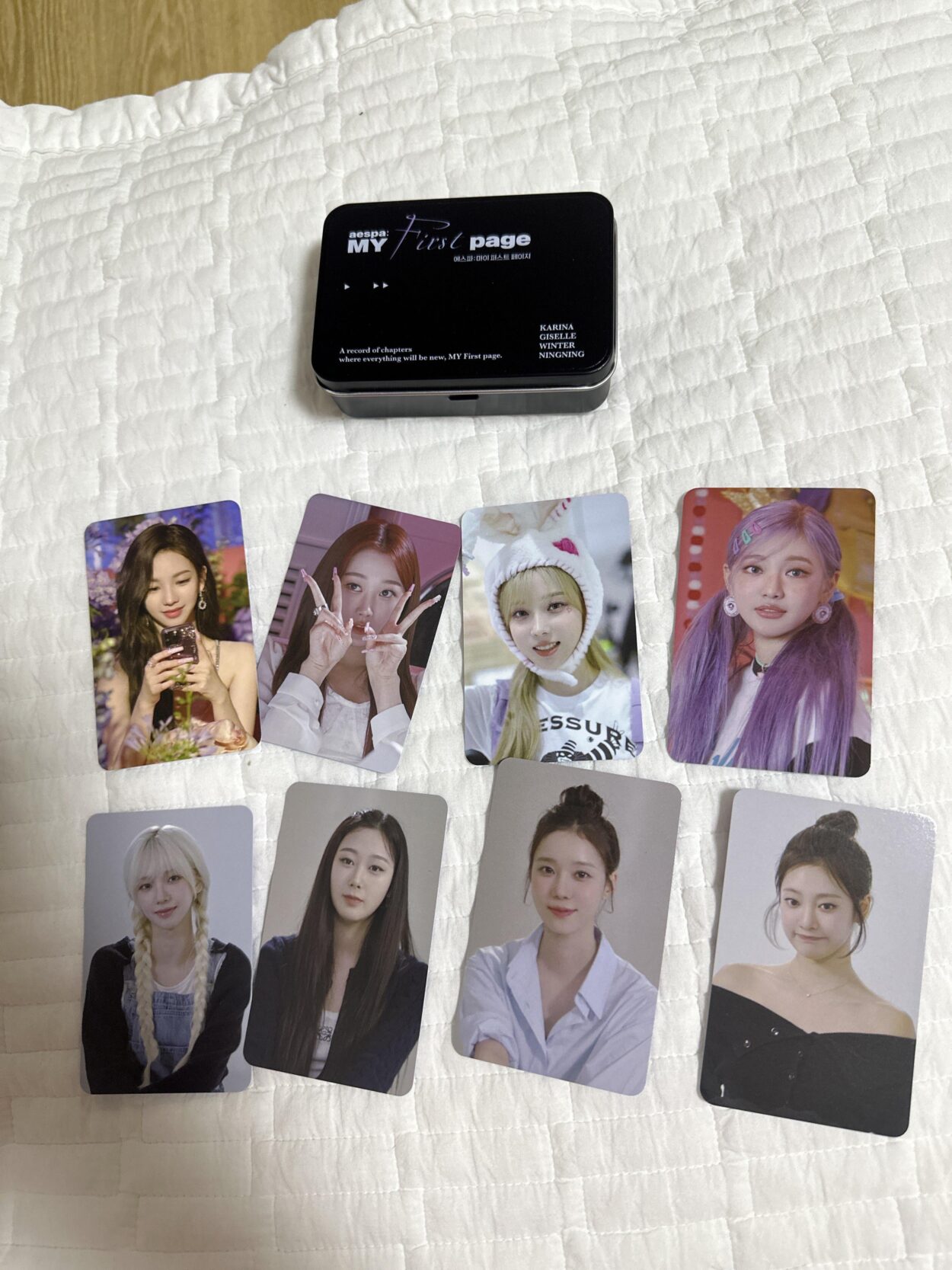 new aespa pcs from the pop up store