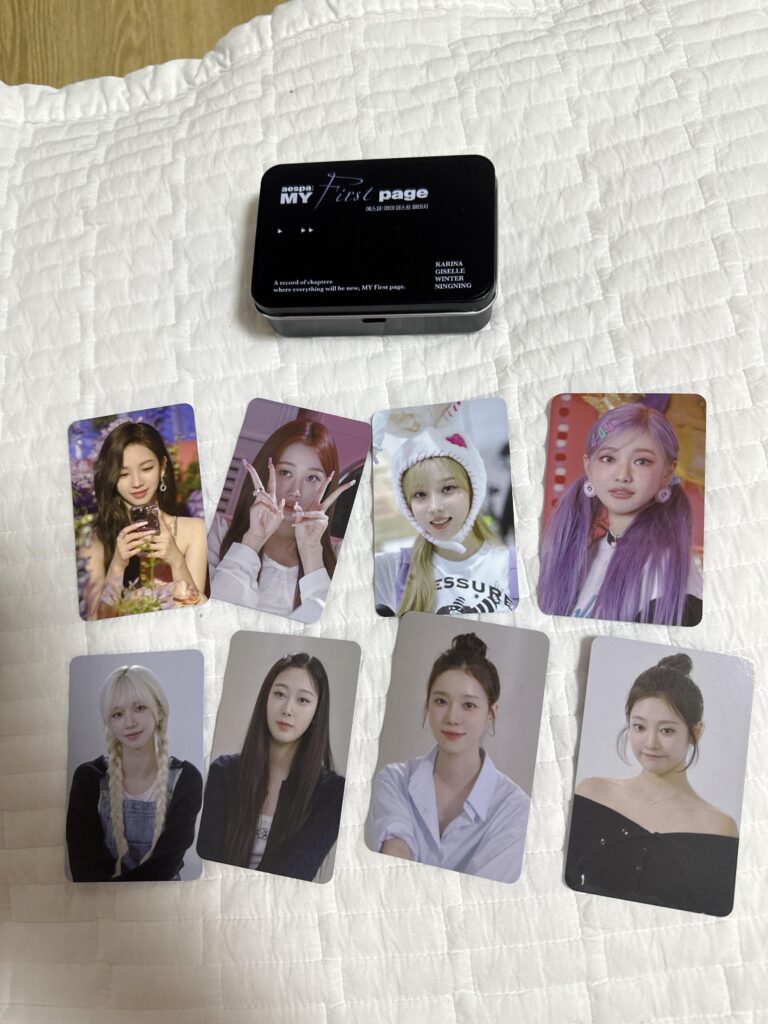 new aespa pcs from the pop up store