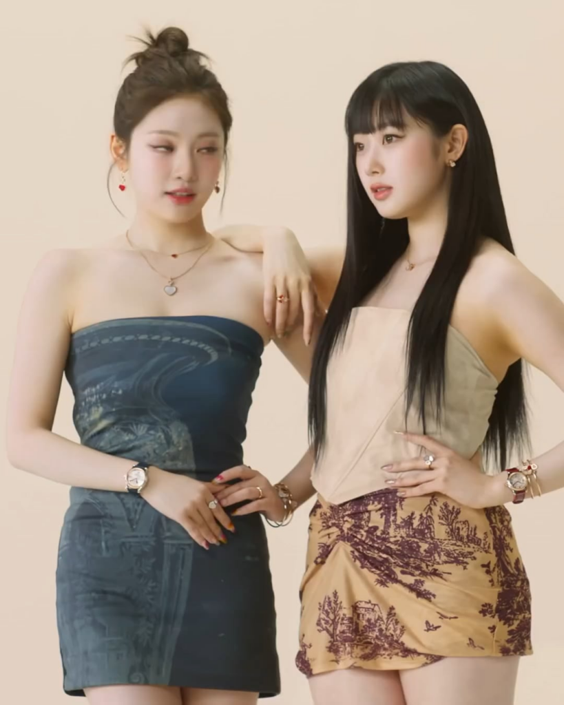 240203 aespa x Chopard — Ningning and Giselle