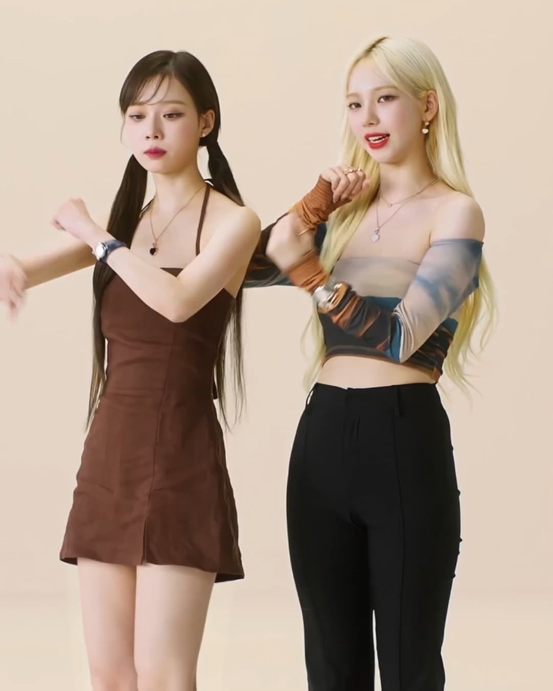 240208 aespa x Chopard — Winter and Karina