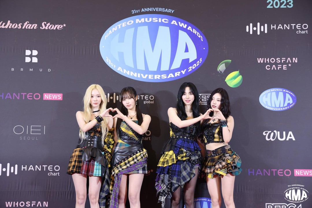 240218 Hanteo Music Awards Twitter Update With aespa - 31st Anniversary HMA 2023 Day 2 Red Carpet Photos
