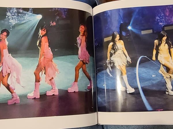 My aespa photos in a book