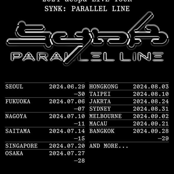 240219 aespa announces their new live tour, "SYNK: PARALLEL LINE"