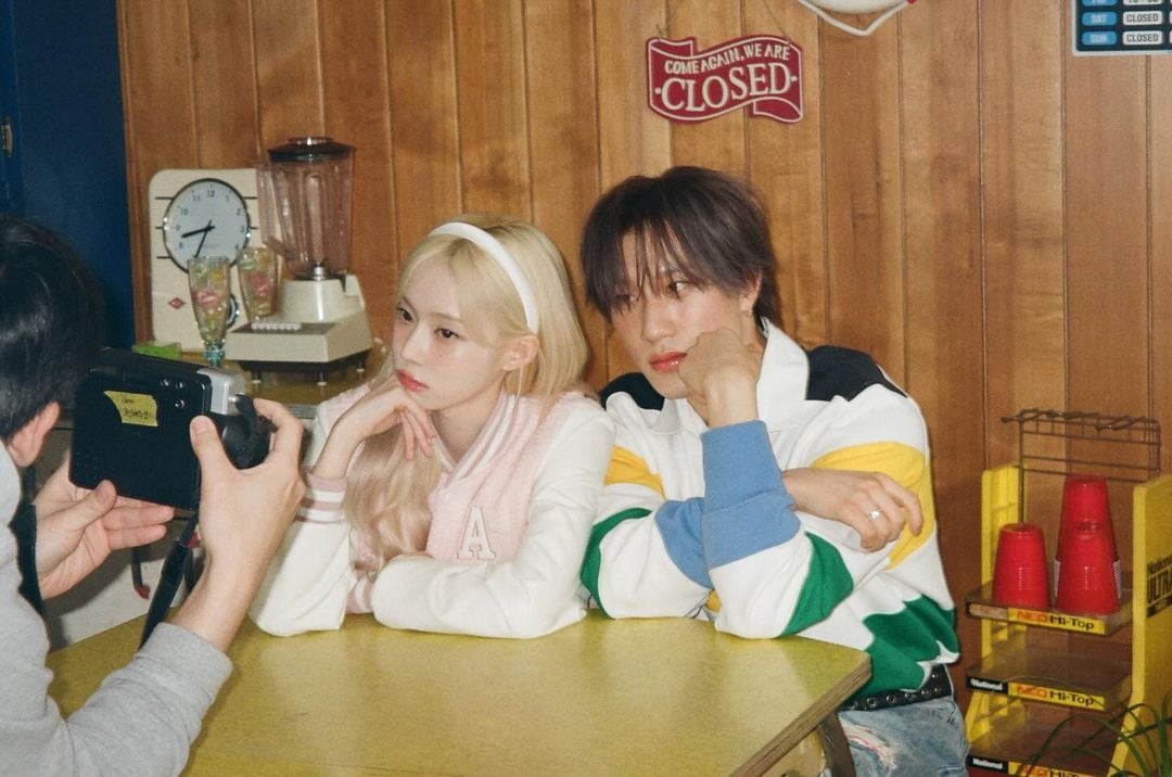 240409 BANG YEDAM Official Instagram Update with Winter - Officially Cool BEHIND FILM 🎞️📸