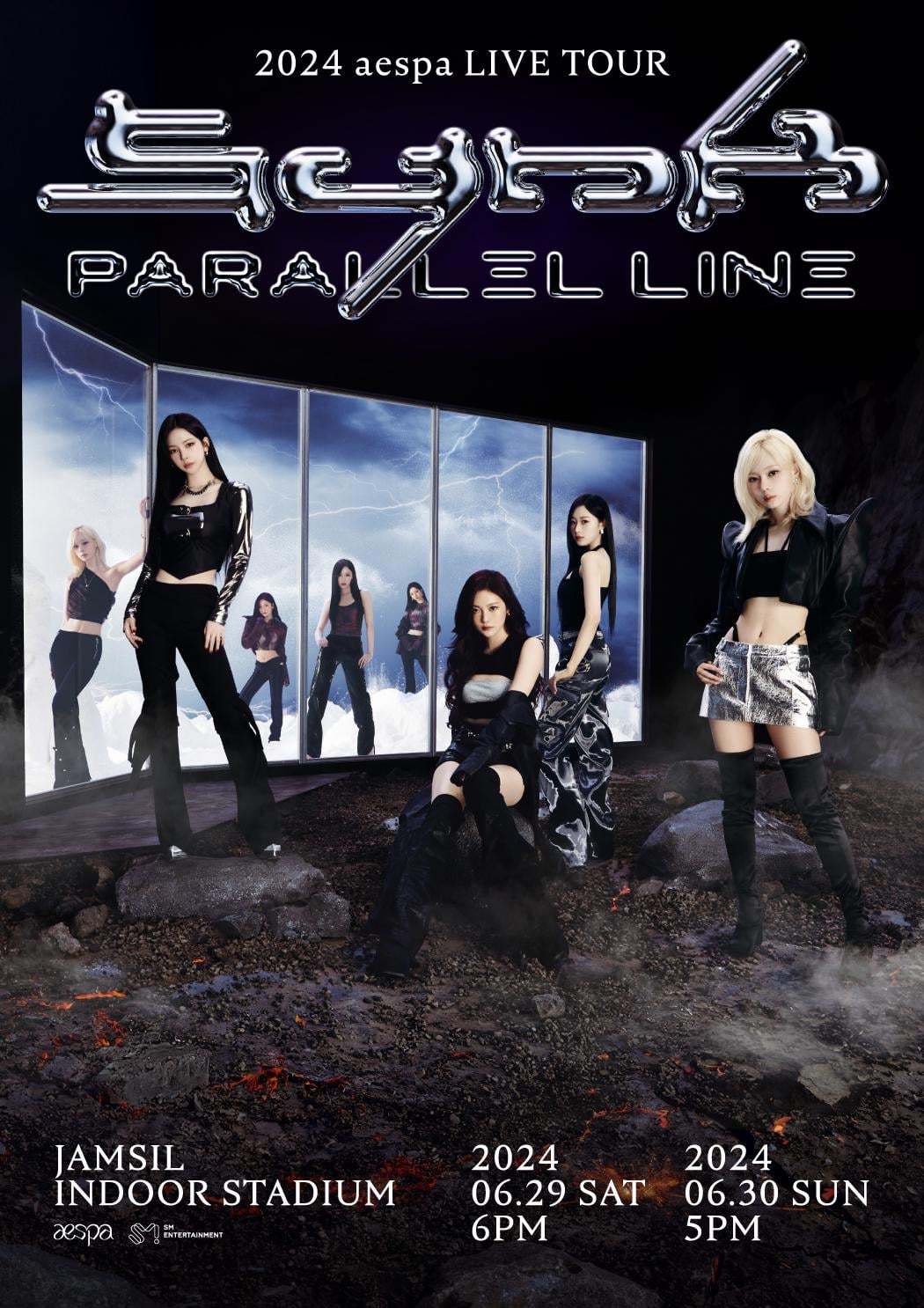 240411 2024 aespa LIVE TOUR - SYNK : Parallel Line in SEOUL (Poster)