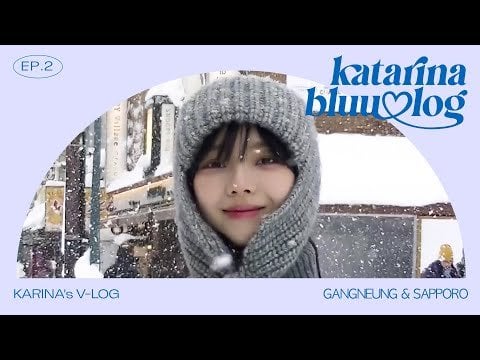240424 Karina - Becoming a human snowman ☃️ | KARINA in Gangneung & Sapporo | katarinabluu-log