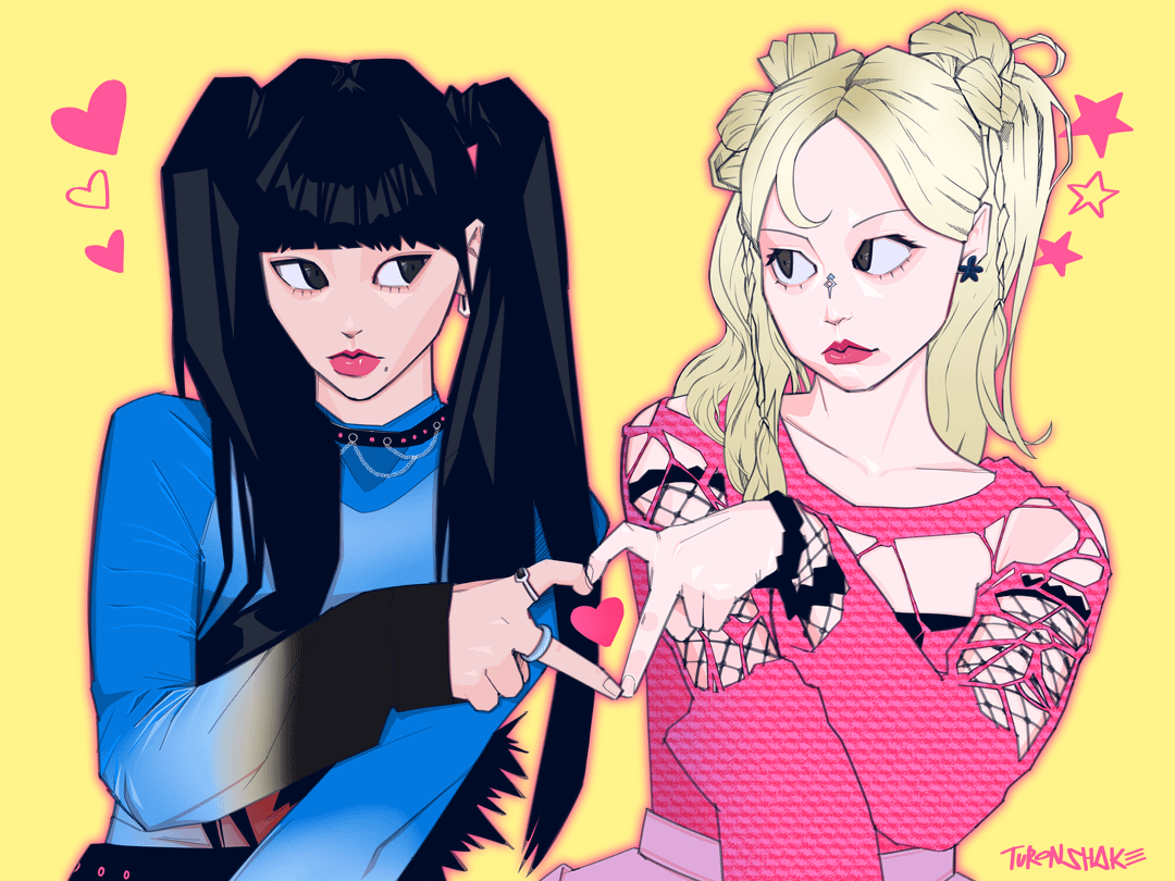 240524 WINRINA Fanart made by me!💙🩷
