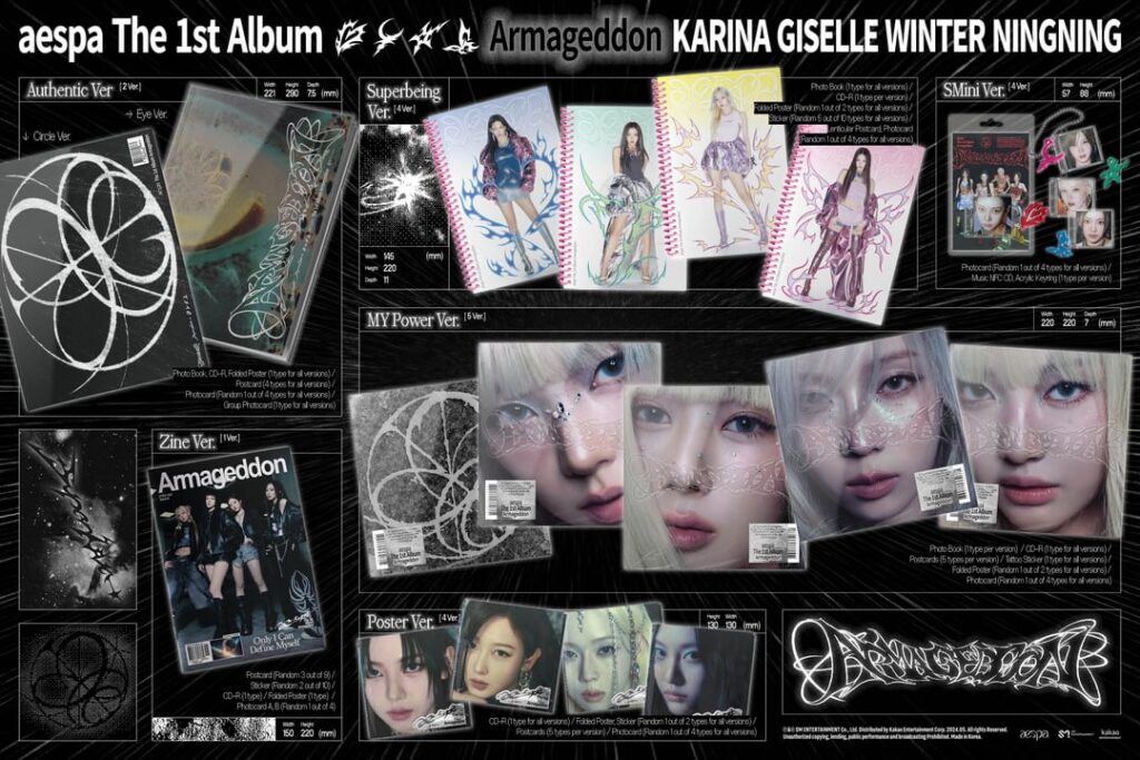 240519 aespa - The 1st Album: Armageddon (Album Details Preview)