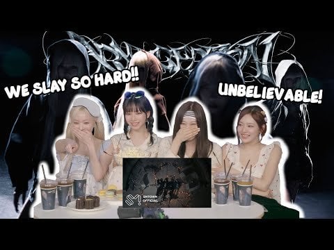 [ENG] aespa REACTS TO 'Armageddon' MV