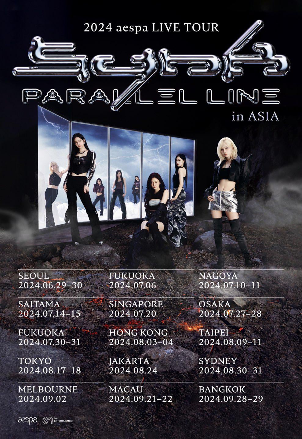 240605 aespa Twitter Update to [2024 aespa LIVE TOUR SYNK