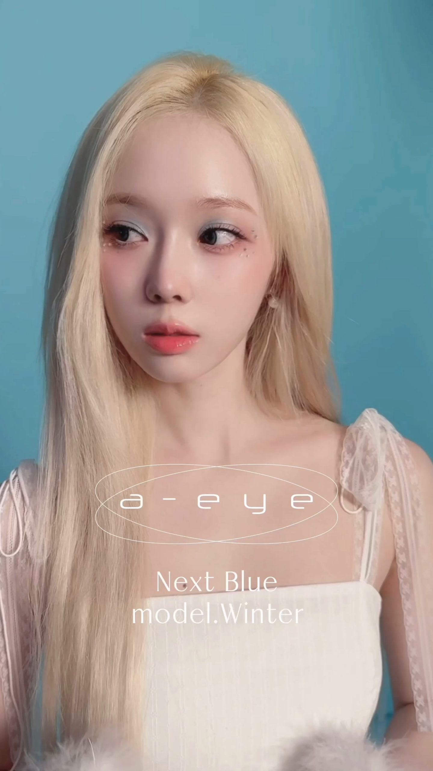 240624 Winter for Refrear’s a-eye - aespa colored contact lenses, Introducing ‘Next Blue’ worn by Winter