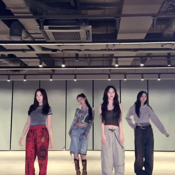 240608 aespa TikTok Update with Giselle & Karina - #Armageddon with Minji & Haerin (with NEWJEANS Minji & Haerin)