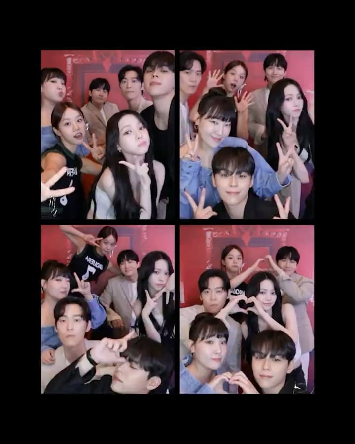240624 Netflix K-Content Twitter Update with Karina - photographic and video evidence of their team chemistry: