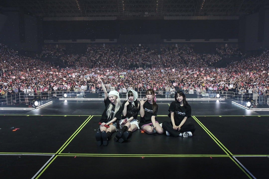 240730 aespa Japan Twitter Update - 2024 aespa LIVE TOUR - SYNK : PARALLEL LINE - in JAPAN FUKUOKA💙 I like it very much😘 (240706)