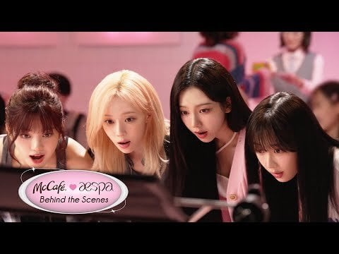 240702 aespa for McDonald's Japan's McCafé (Behind The Scene)