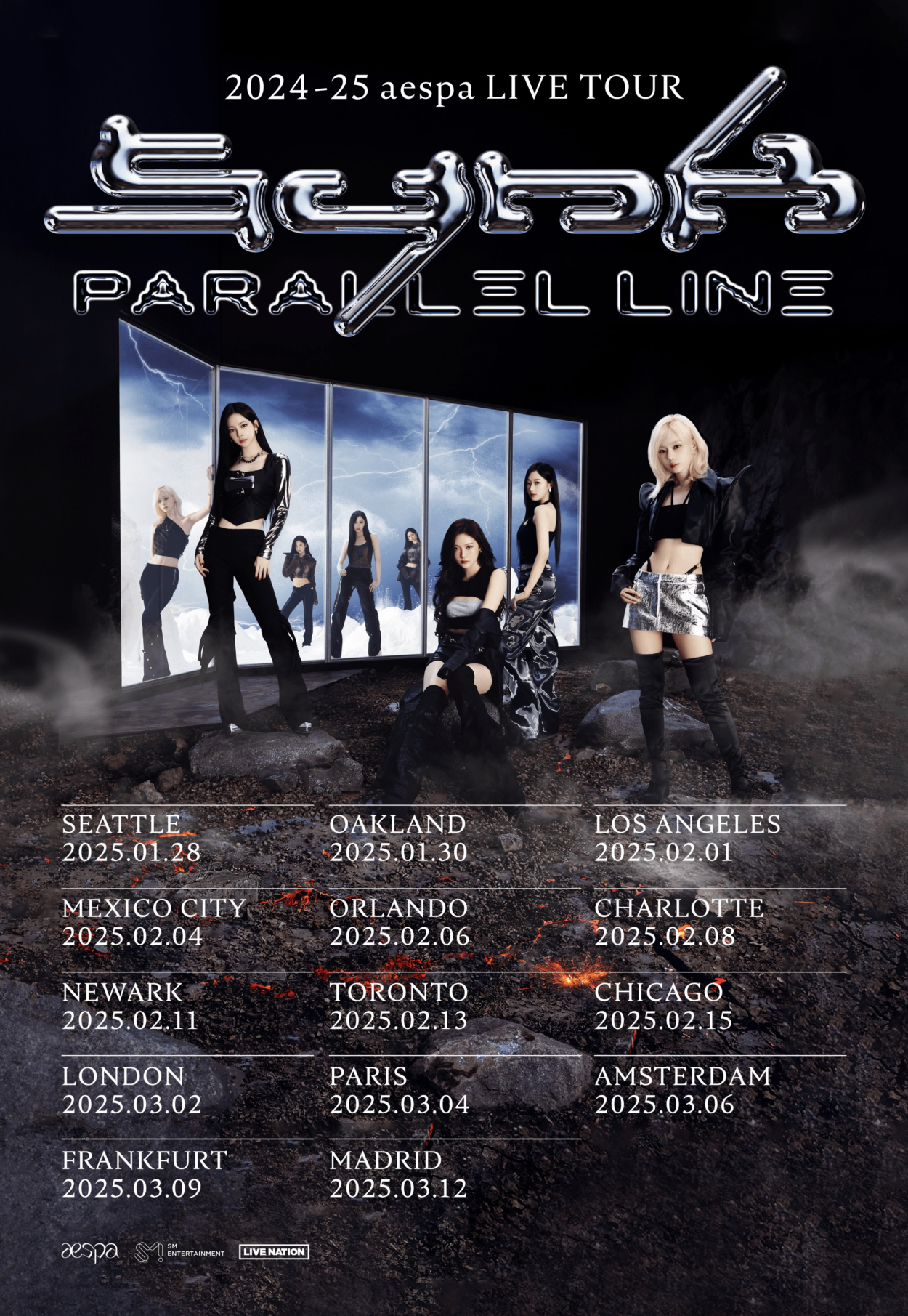 240927 2024-2025 aespa LIVE TOUR - SYNK : PARALLEL LINE (NA & EU Announcement)