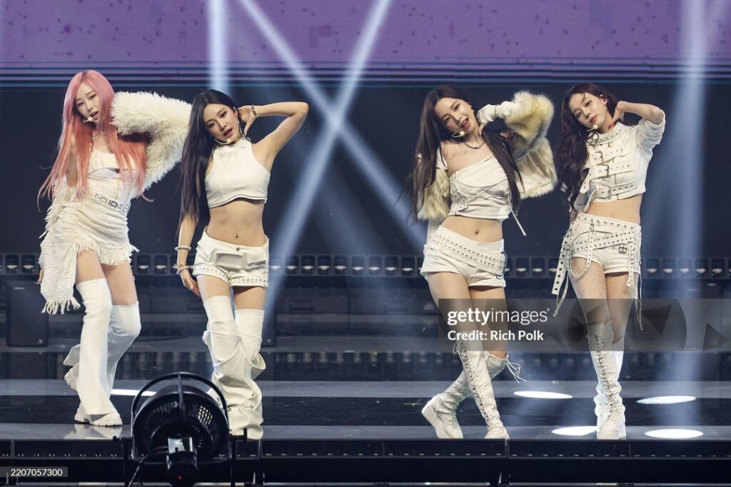 250330 aespa - Whiplash (English Ver.) @ Billboard Women in Music 2025 (Getty Images)
