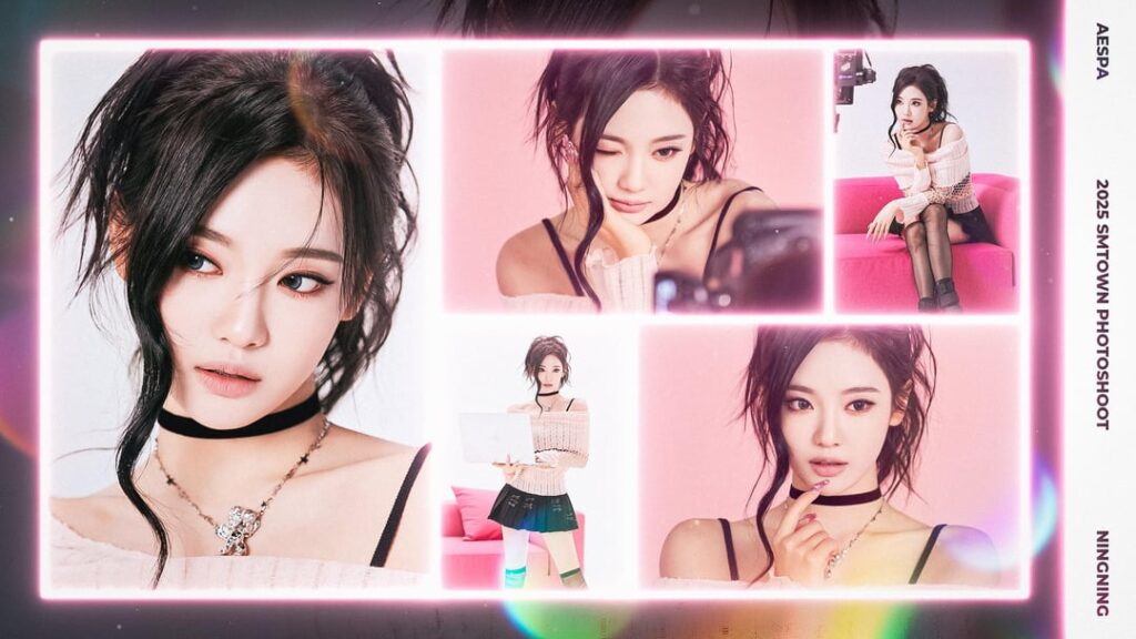 aespa 'SMTOWN 2025 Photoshoot' Collage Style Desktop Background Set #2