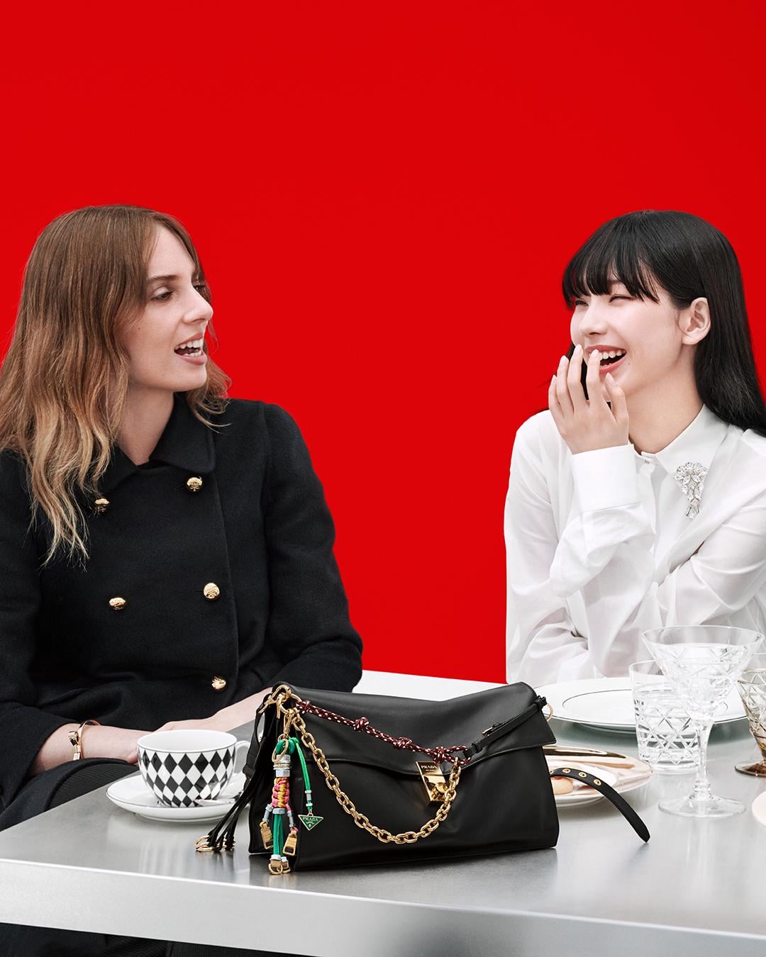 241206 Karina for PRADA Holiday 2024 Campaign (with Maya Hawke)