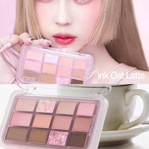 250208 Winter for espoir x Eye Core Palette: Honey & Pink Oat Latte
