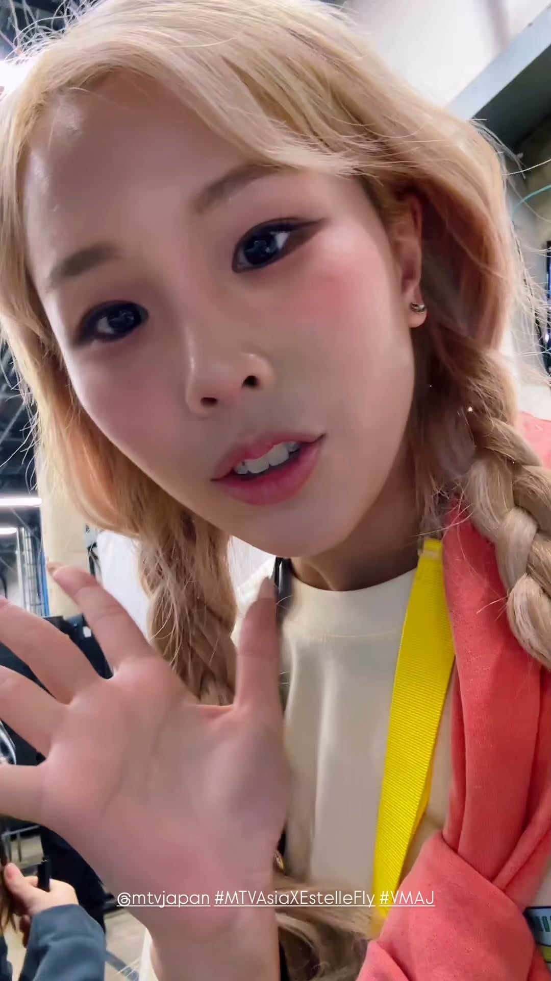 250319 MTV Asia Instagram Story Update with aespa (with Estelle)