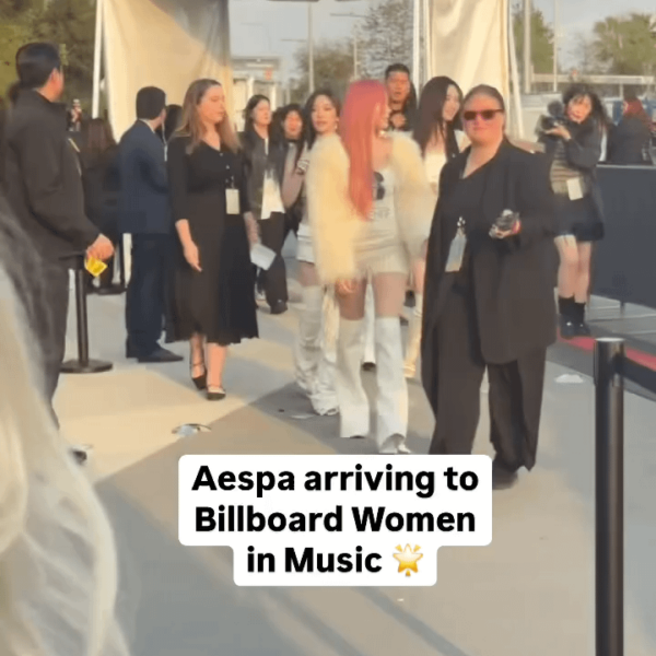 Aespa Arriving at Billboard Women's Awards Red Carpet - 250330