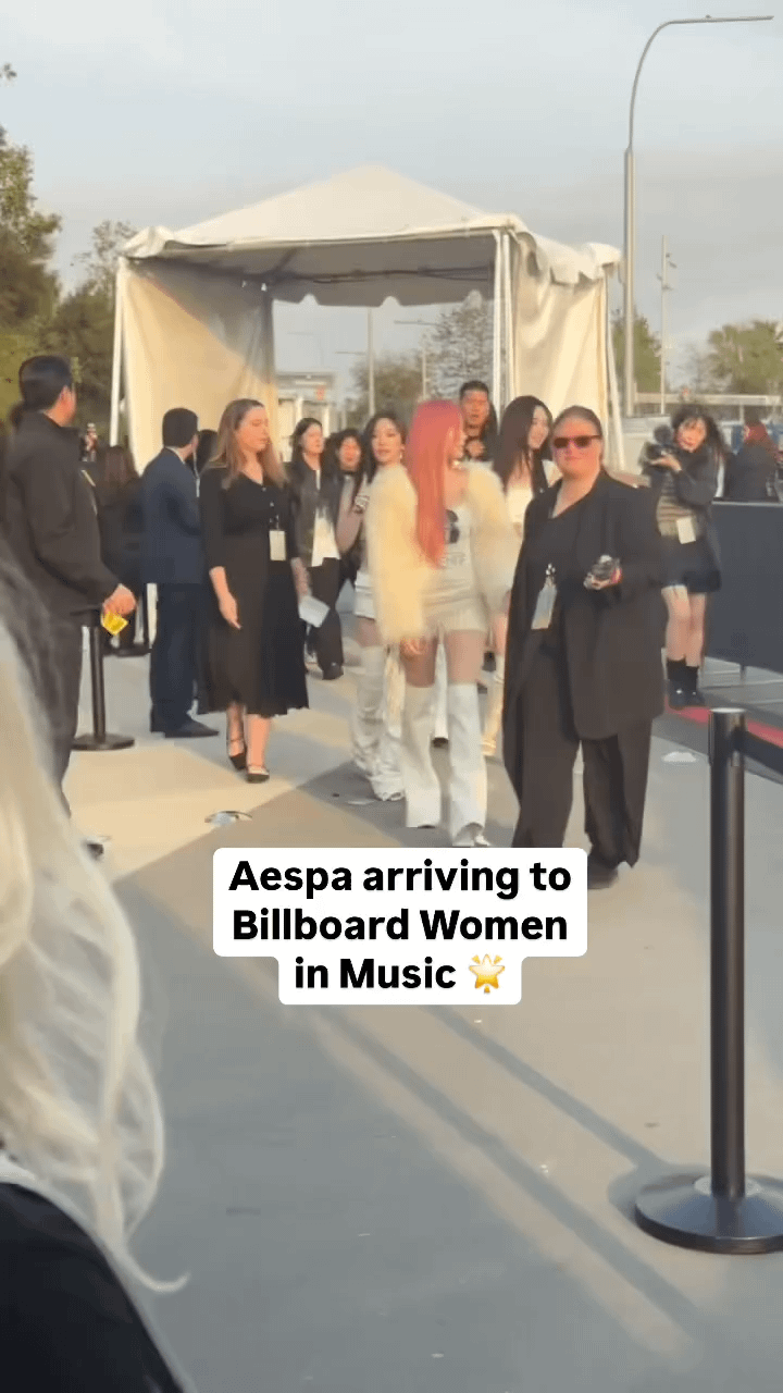 Aespa Arriving at Billboard Women's Awards Red Carpet - 250330