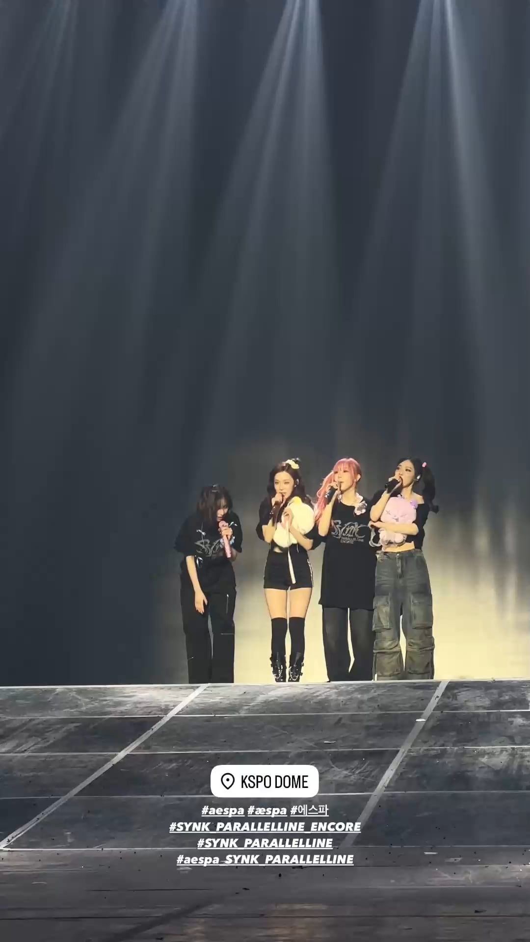 250316 aespa Instagram Story Update - SYNK : PARALLEL LINE – ENCORE Day 2 #2