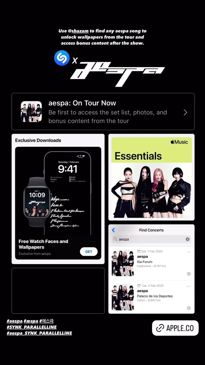250124 aespa - 2024 LIVE TOUR - SYNK : PARALLEL LINE (Shazam Guide + Bonus Contents)