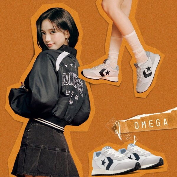 250218 Karina for Converse x Omega Trainer: Barely Grey