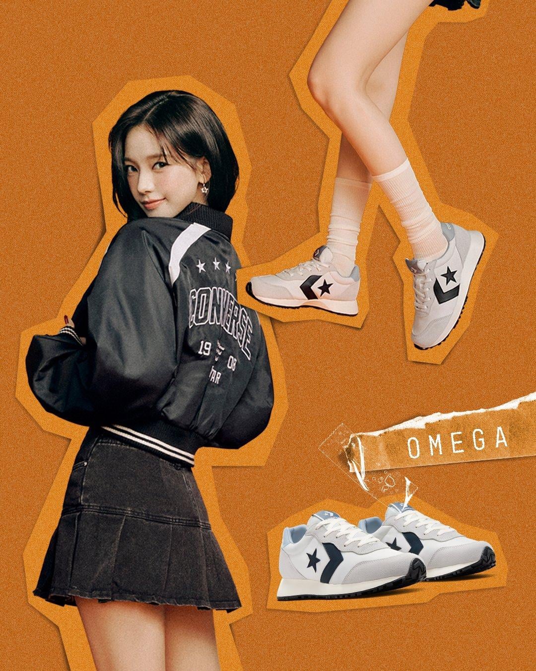 250218 Karina for Converse x Omega Trainer: Barely Grey