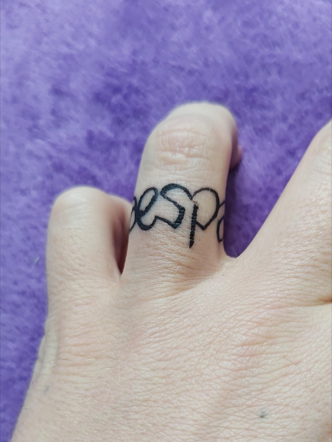 aespa Ring Finger Tattoo