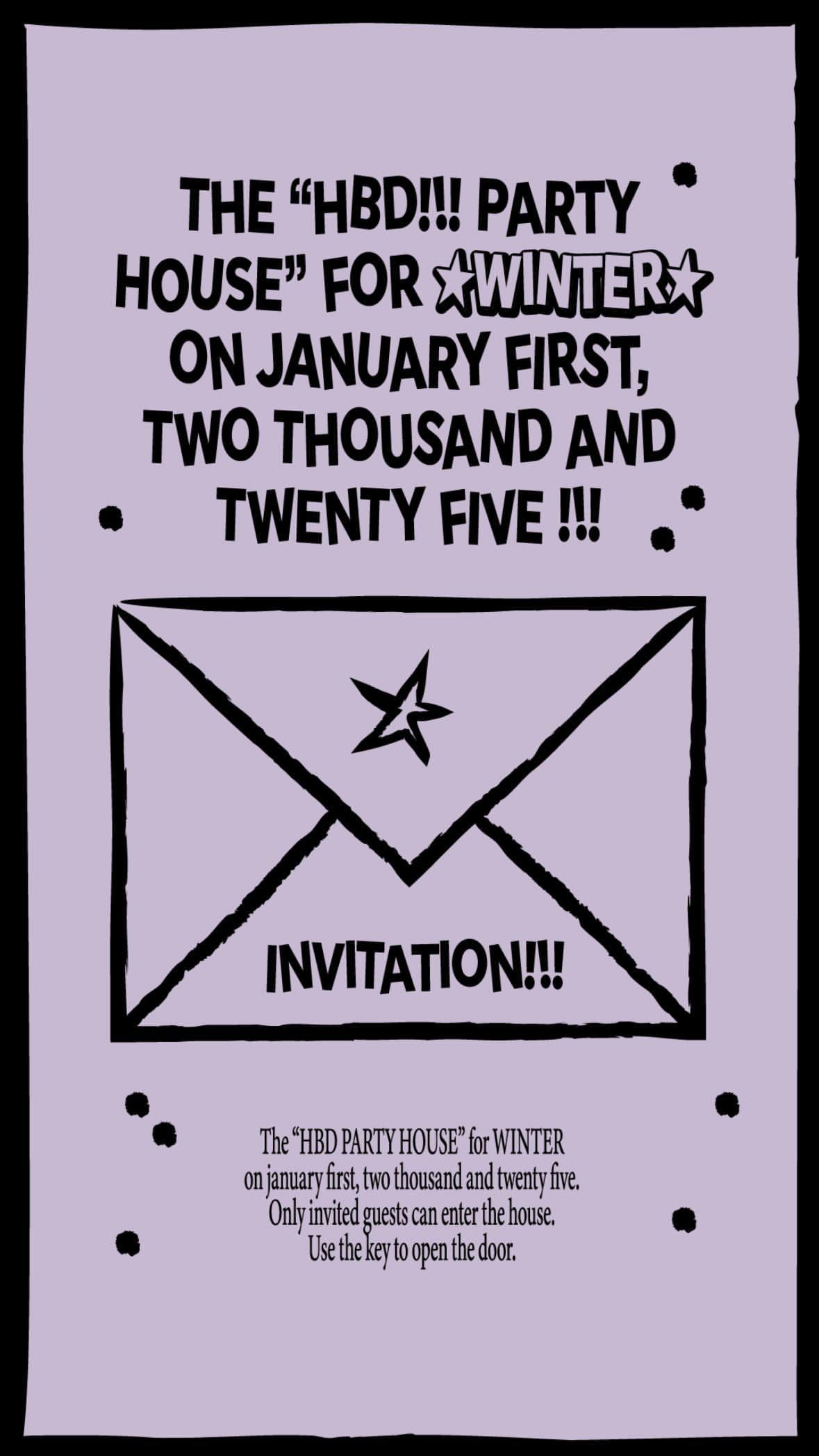 250105 KWANGYA Instagram Story Update with Winter (Birthday MD Notice)